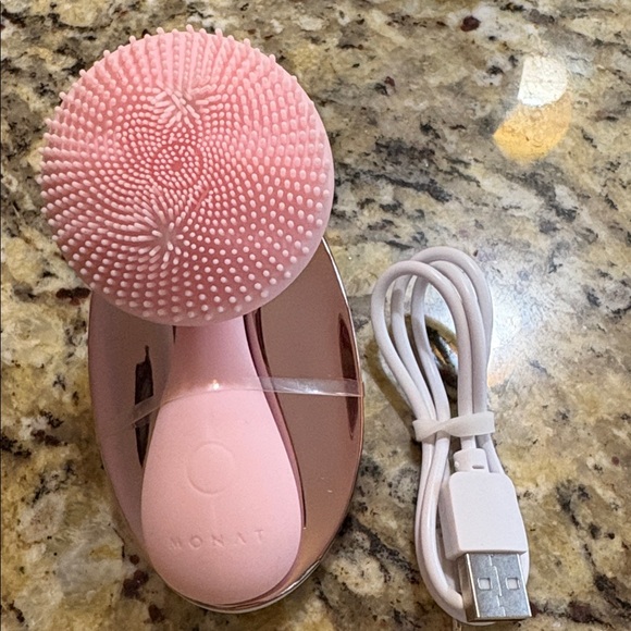 Monat Other - MONAT Face Exfoliating Brush, Includes Stand, Charging Cord - NWT